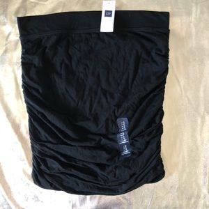 Gap Black Ruched Skirt Stretch  Lined Size small